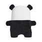 Gawky Panda Plush Toy - Black & White Mumuso