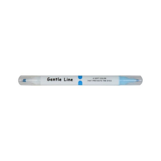 Gentle Line Dual-Tip Highlighter Pen - Sky Blue Mumuso