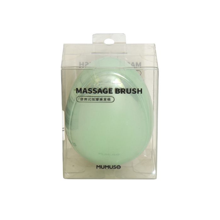 Green Massage Brush - 1 pc Mumuso