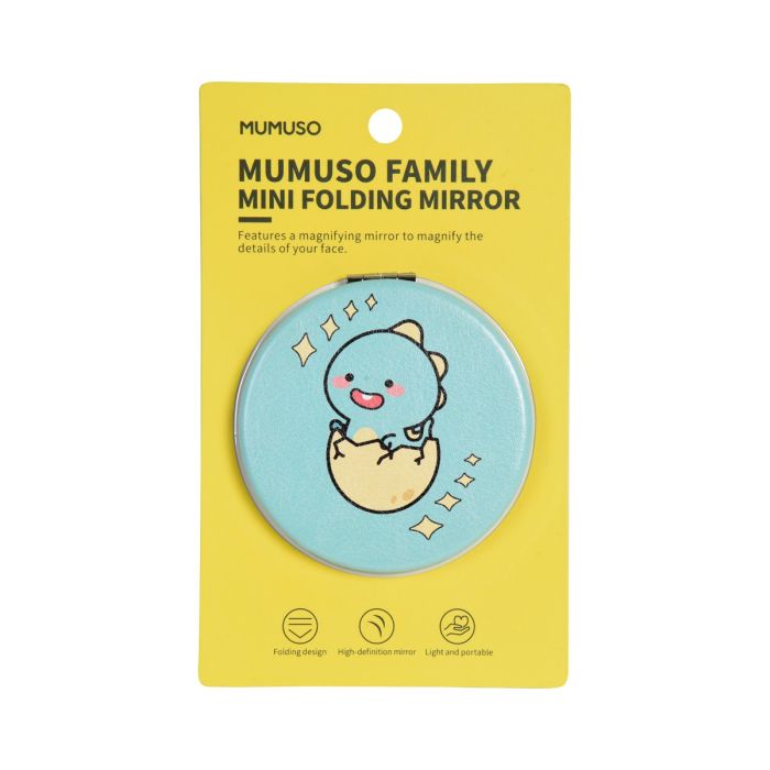 Gugu Mini Folding Mirror (Round) Mumuso