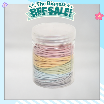 Seamless Hair Elastic Colourful Tie Set