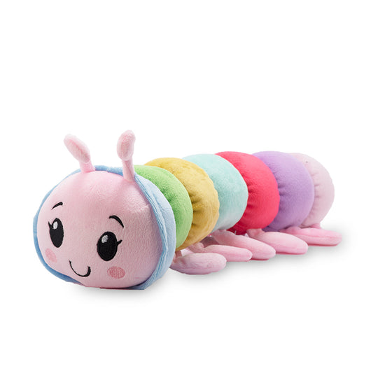 Happy Caterpillar Plush Toy - Multicolour Mumuso