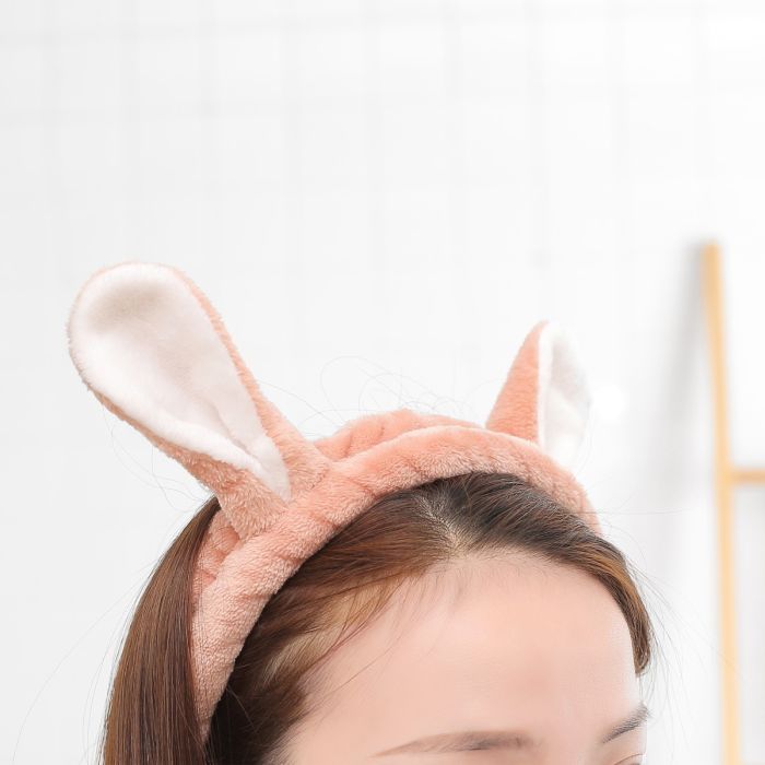 Headband (Rabbit Ear) - Pink Mumuso