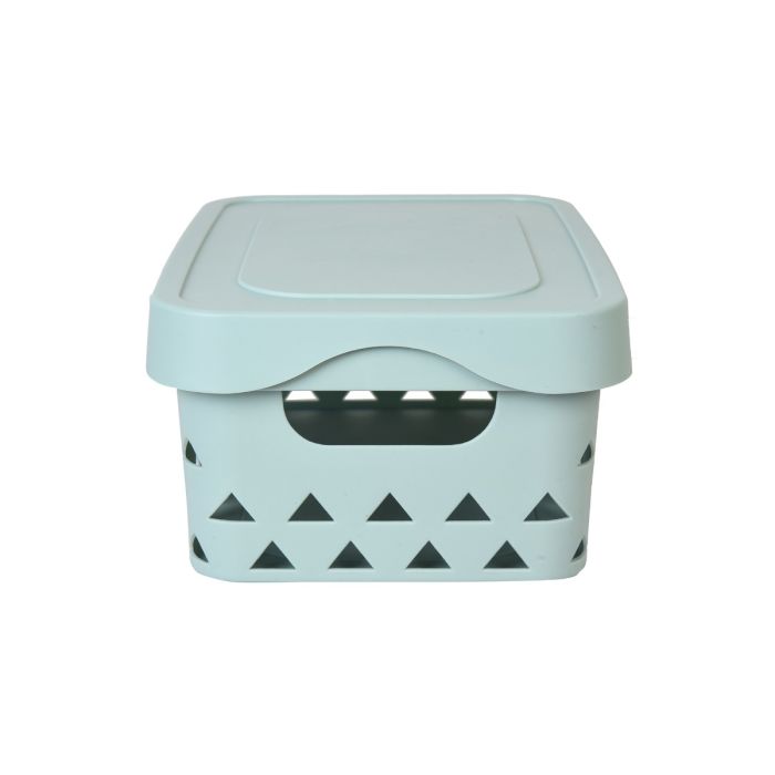 Hollow-Out Storage Box - Green/M Mumuso