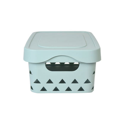 Hollow-Out Storage Box - Green/M Mumuso