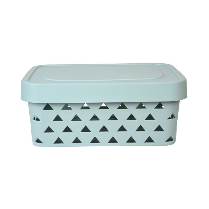 Hollow-Out Storage Box - Green/M Mumuso