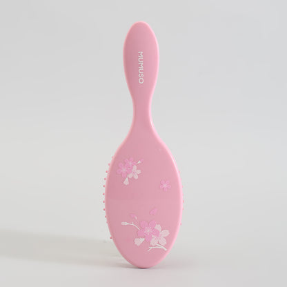 Mumuso  Cherry Blossom Print Pink Hair Brush- 2 sizes