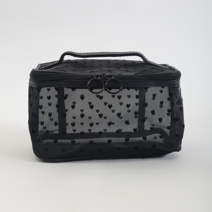 Mumuso Heart Design Cosmetic Bag