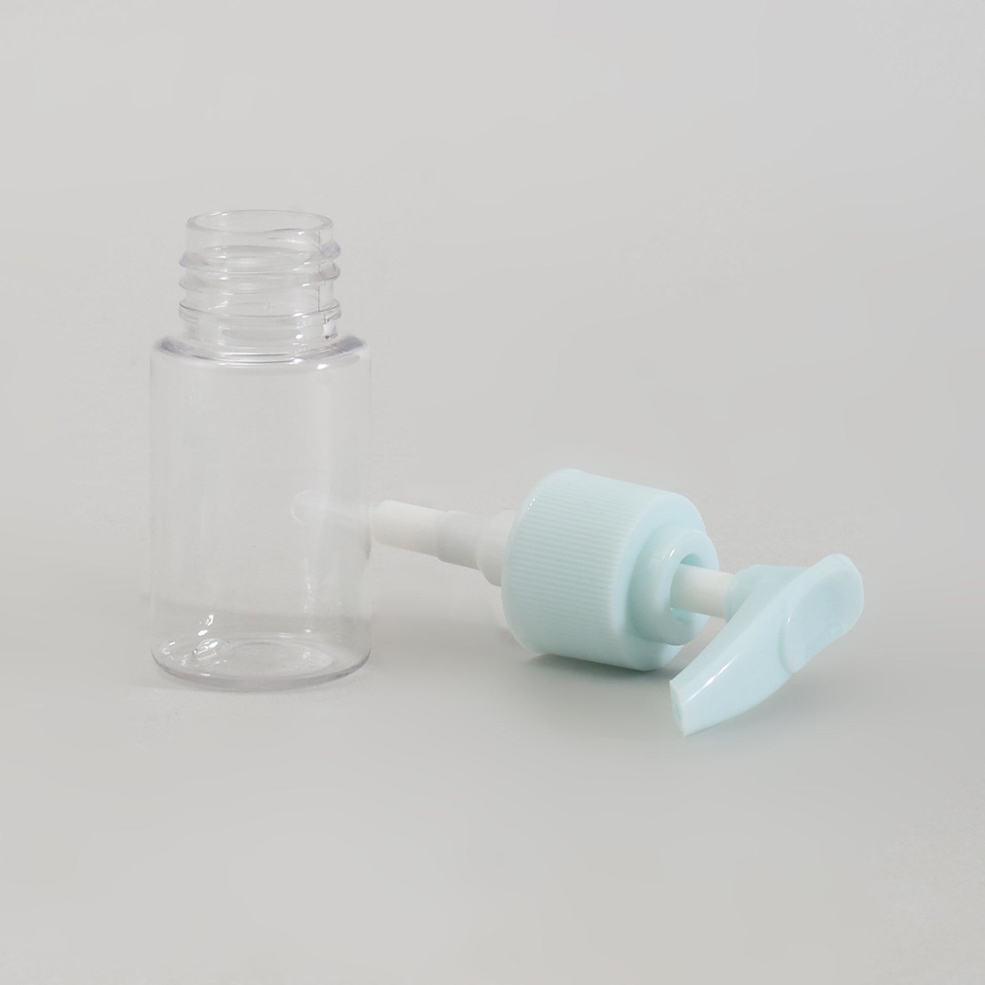 Eco Friendly Mini Travel Bottle &amp; Jar Set - 7 Pcs / Pastel Blue