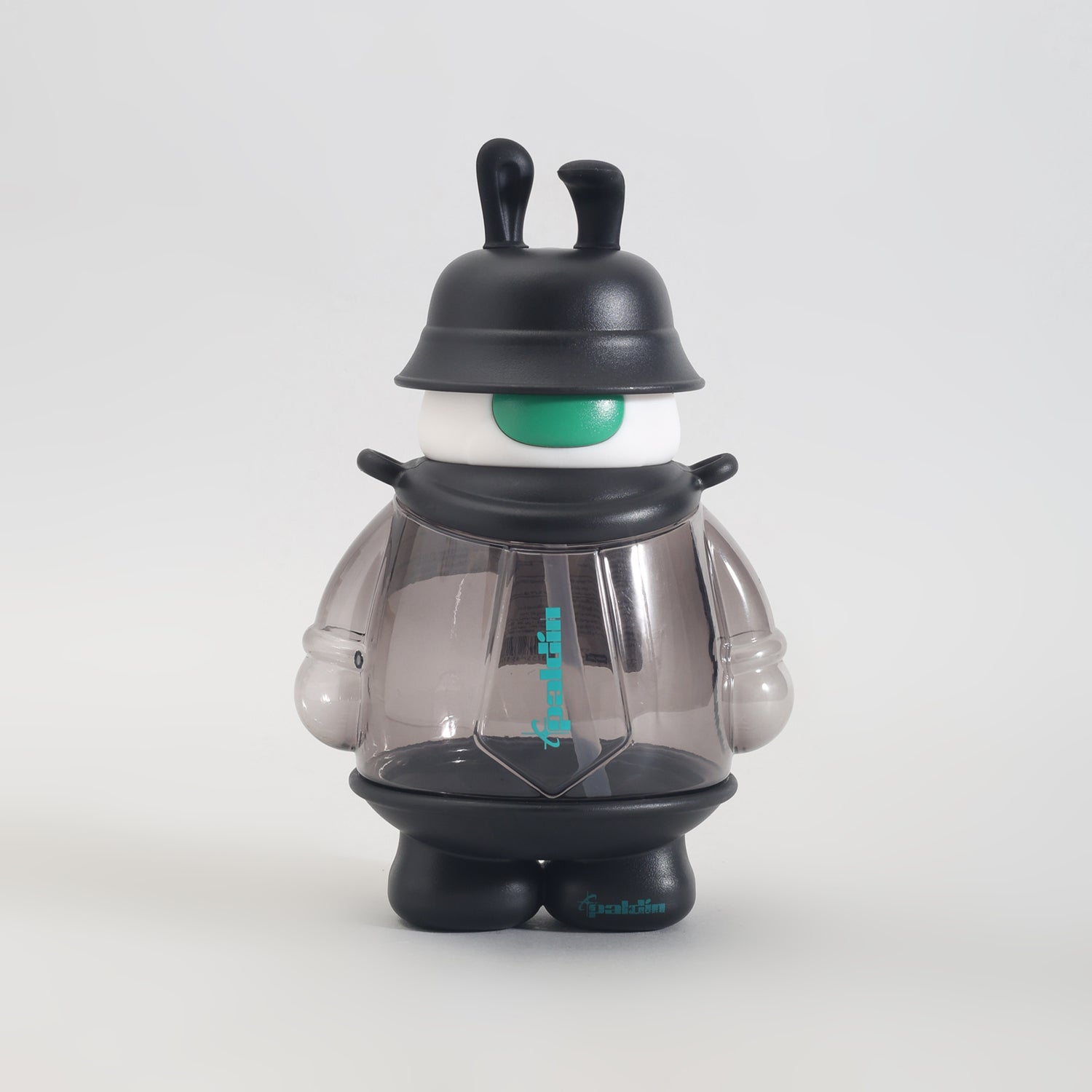 Mumuso Cool Bunny Plastic Water Bottle - 850 mL/Black