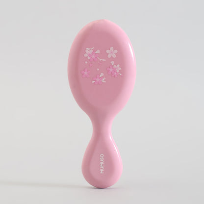 Mumuso  Cherry Blossom Print Pink Hair Brush- 2 sizes