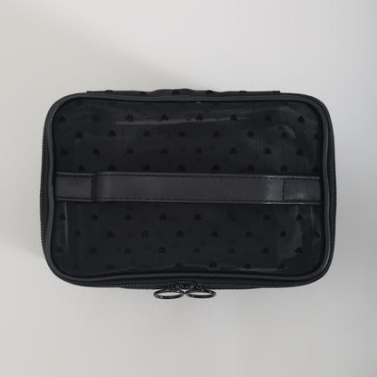 Mumuso Heart Design Cosmetic Bag