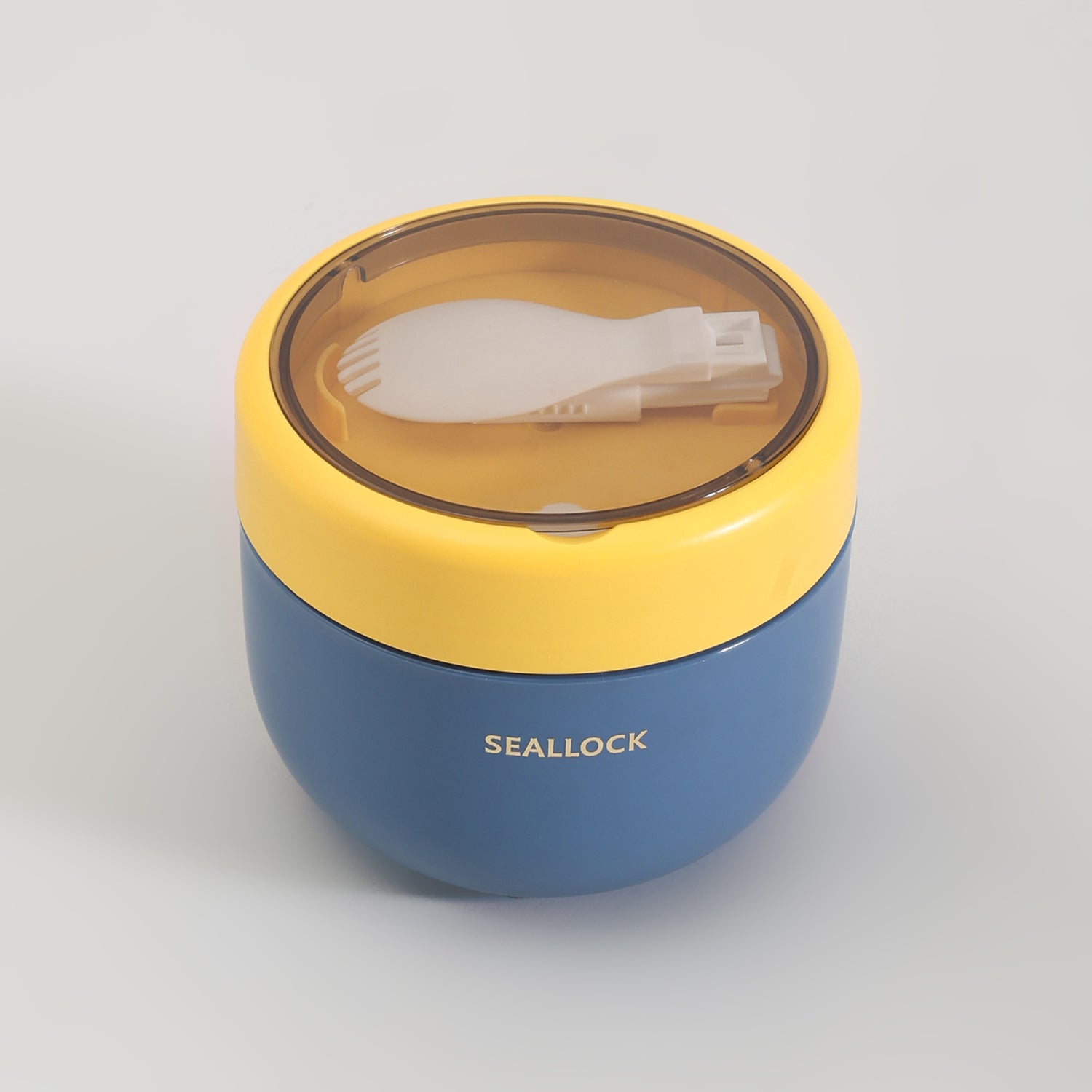 Insulated Mini Lunch Box with Cutlery &amp; Transparent Lid- Assorted Colour!
