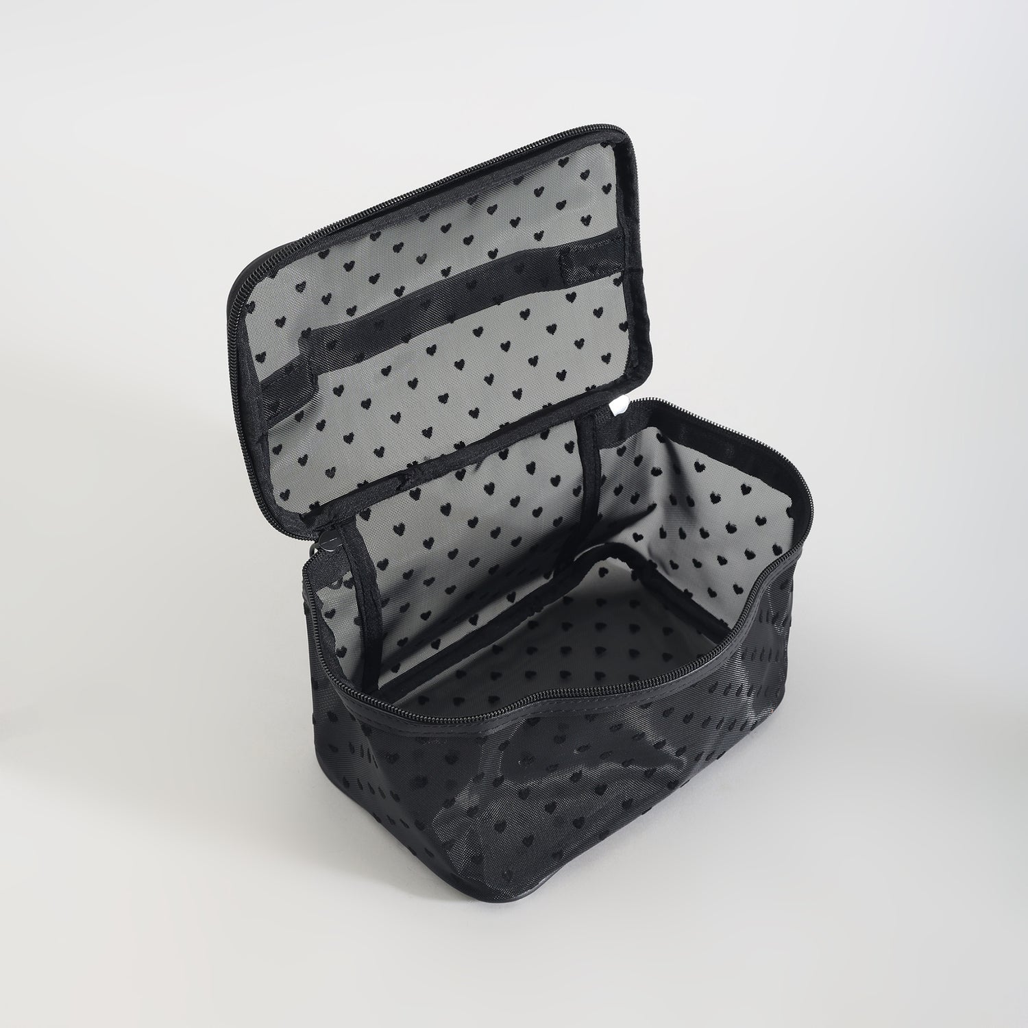 Mumuso Heart Design Cosmetic Bag