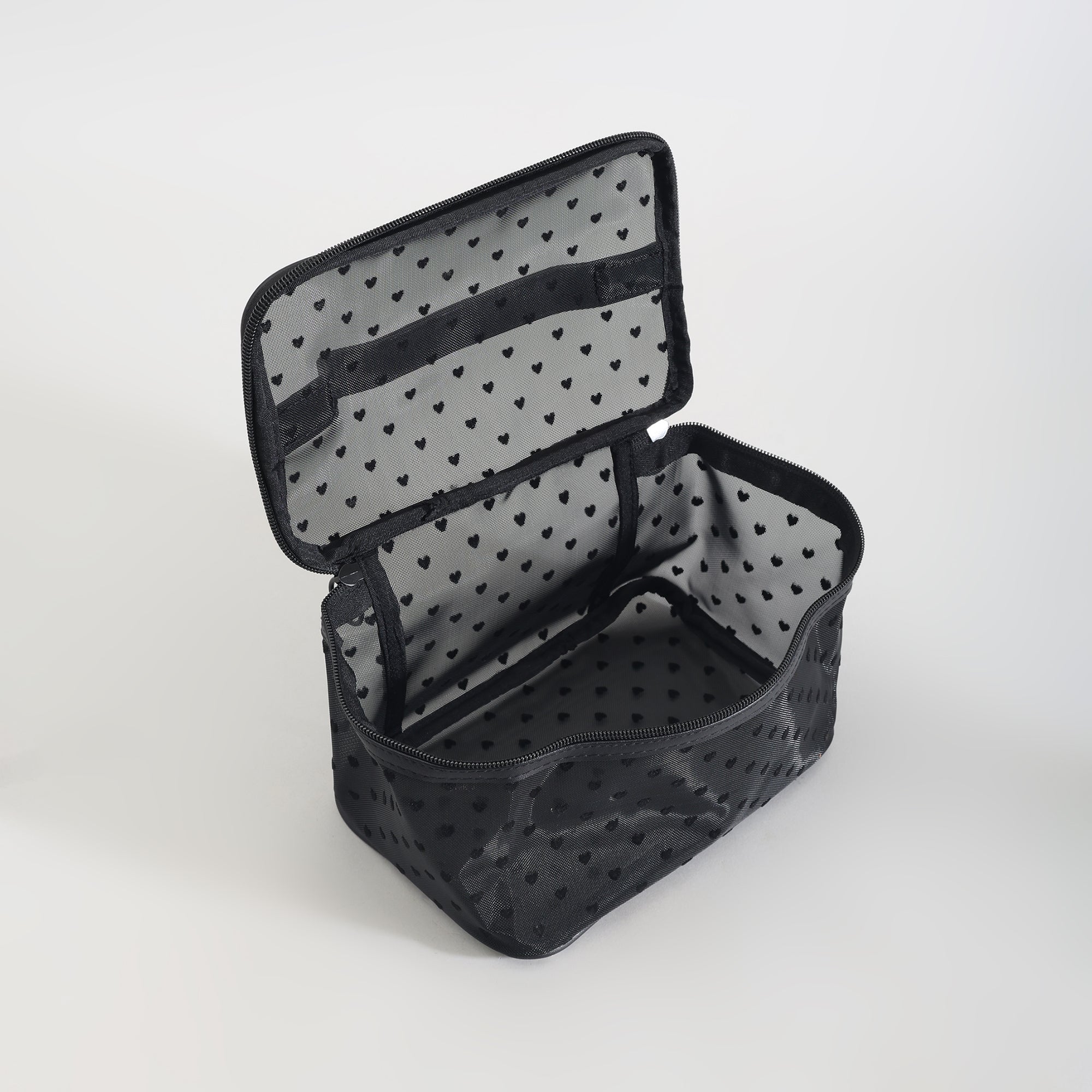 Mumuso Heart Design Cosmetic Bag
