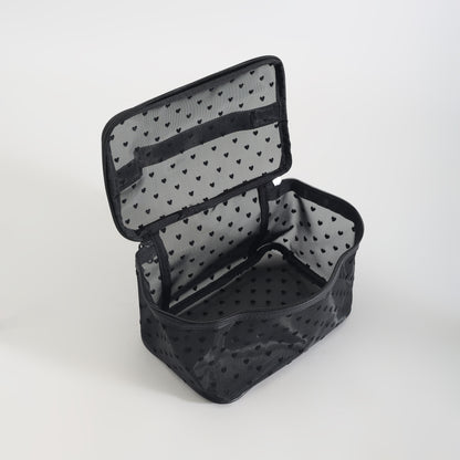 Mumuso Heart Design Cosmetic Bag