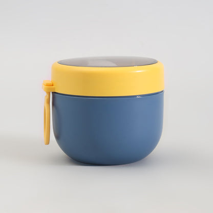 Insulated Mini Lunch Box with Cutlery &amp; Transparent Lid- Assorted Colour!