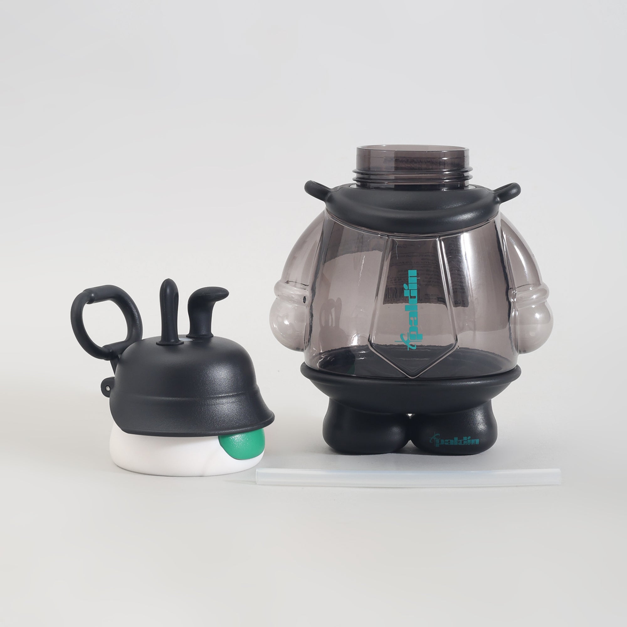 Mumuso Cool Bunny Plastic Water Bottle - 850 mL/Black