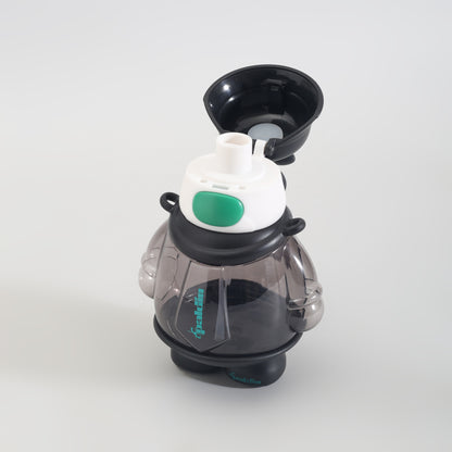Mumuso Cool Bunny Plastic Water Bottle - 850 mL/Black