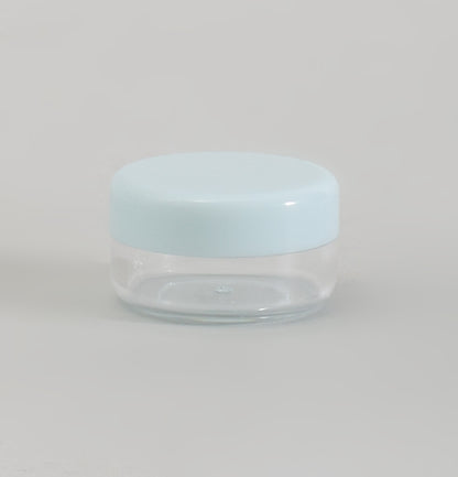 Eco Friendly Mini Travel Bottle &amp; Jar Set - 7 Pcs / Pastel Blue