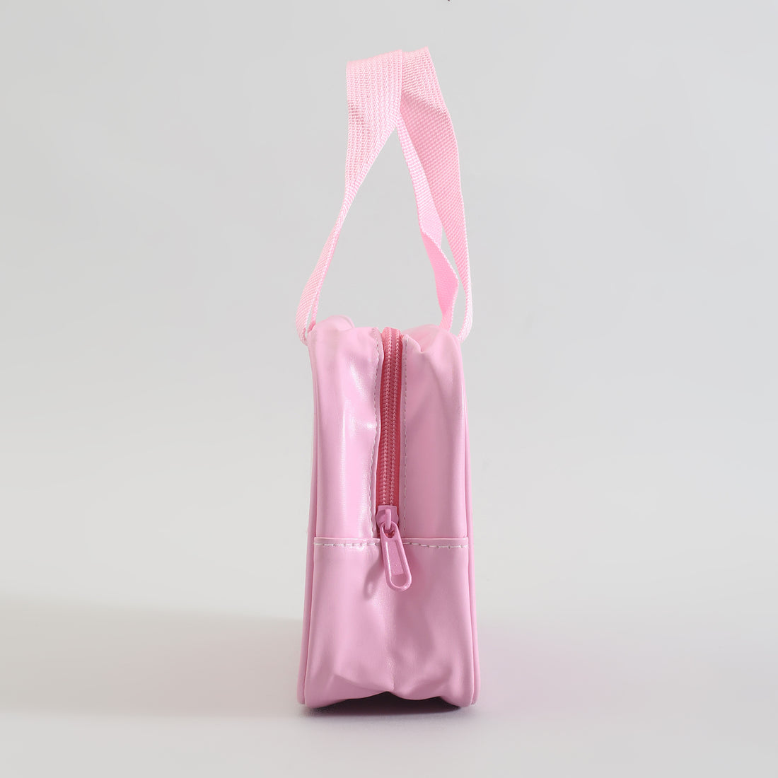 Mumuso Toiletry Bag with Clear Window- Pink/Medium