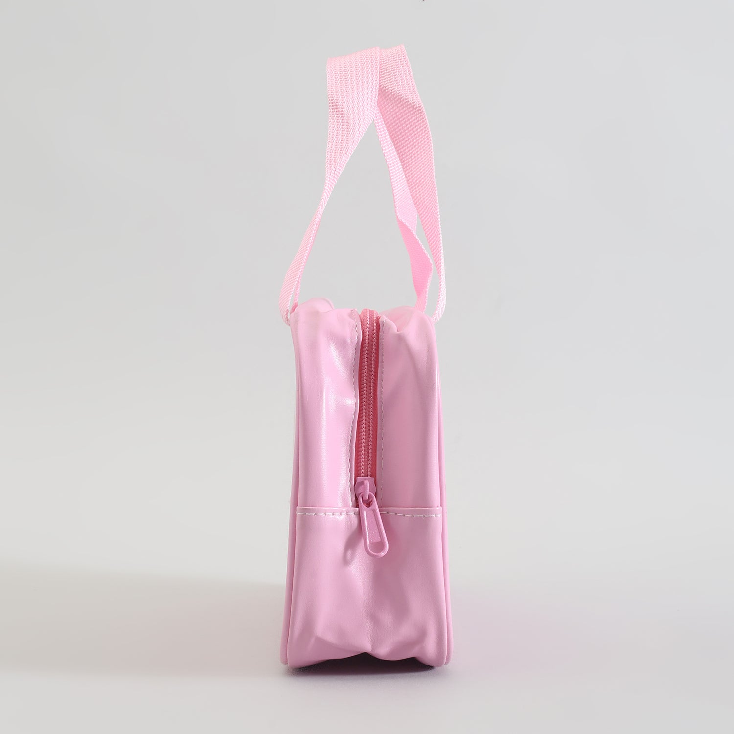 Mumuso Toiletry Bag with Clear Window- Pink/Medium