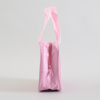 Mumuso Toiletry Bag with Clear Window- Pink/Medium