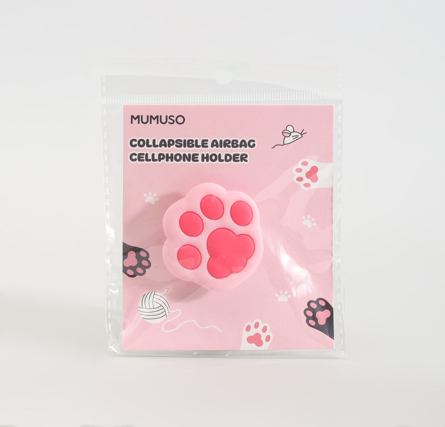 Mumuso Cute Cat Paw Collapsible Pop socket- Pink