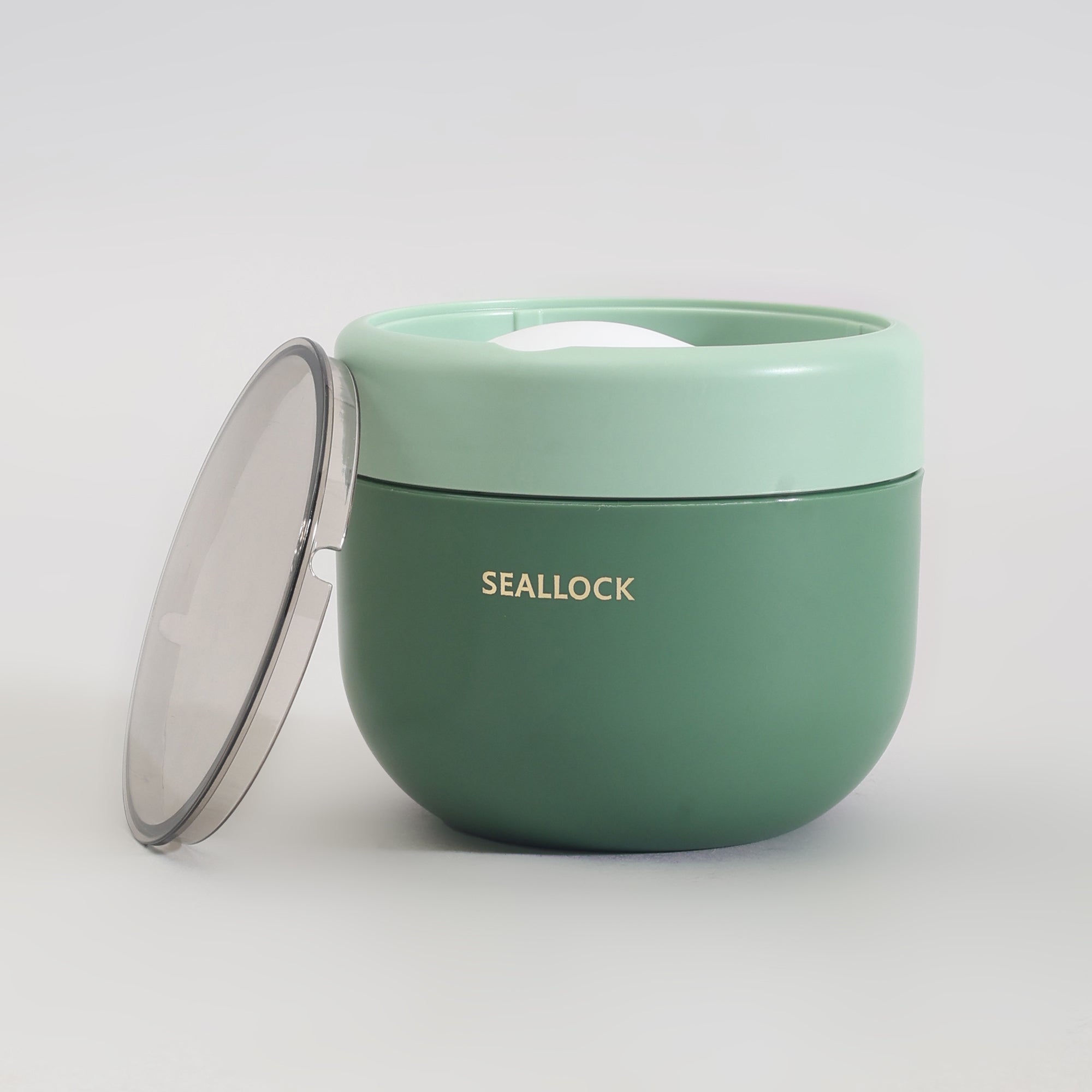 Insulated Mini Lunch Box with Cutlery &amp; Transparent Lid- Assorted Colour!