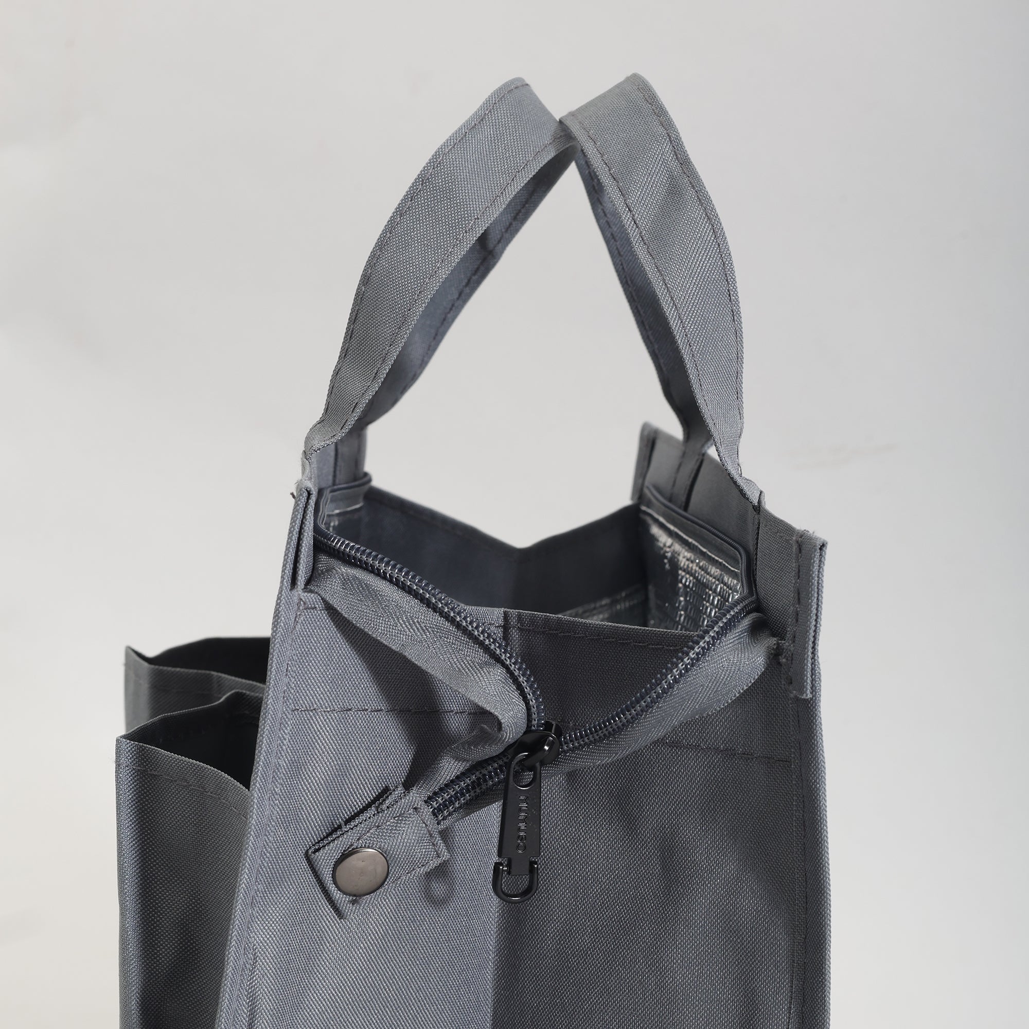 Portable Insulated Lunch Bag - Large Capacity/Grey