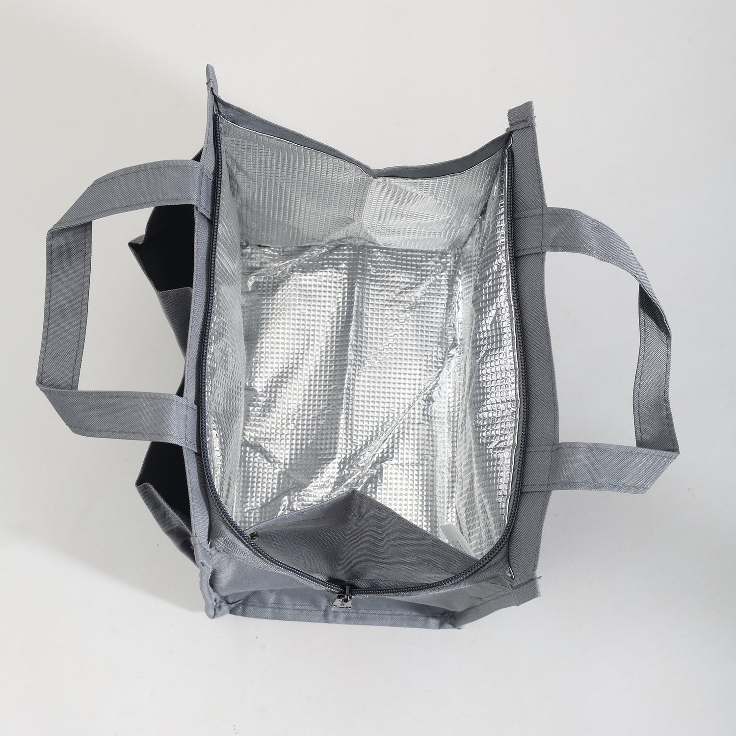 Portable Insulated Lunch Bag - Large Capacity/Grey