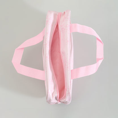 Mumuso Toiletry Bag With Clear Window: Cherry Blossom/ Medium