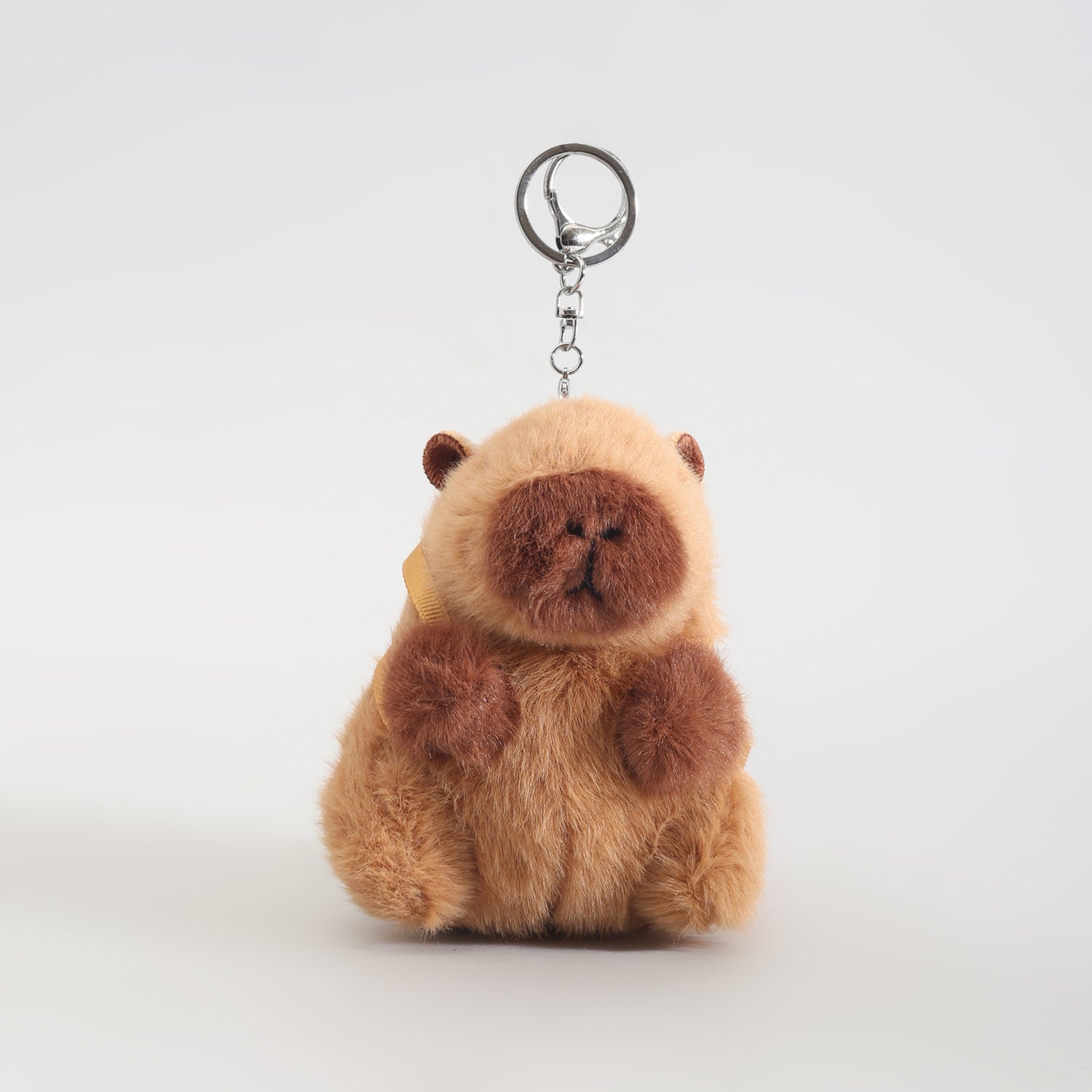 Mumuso Capybara Hamburger Backpack Plush Keychain