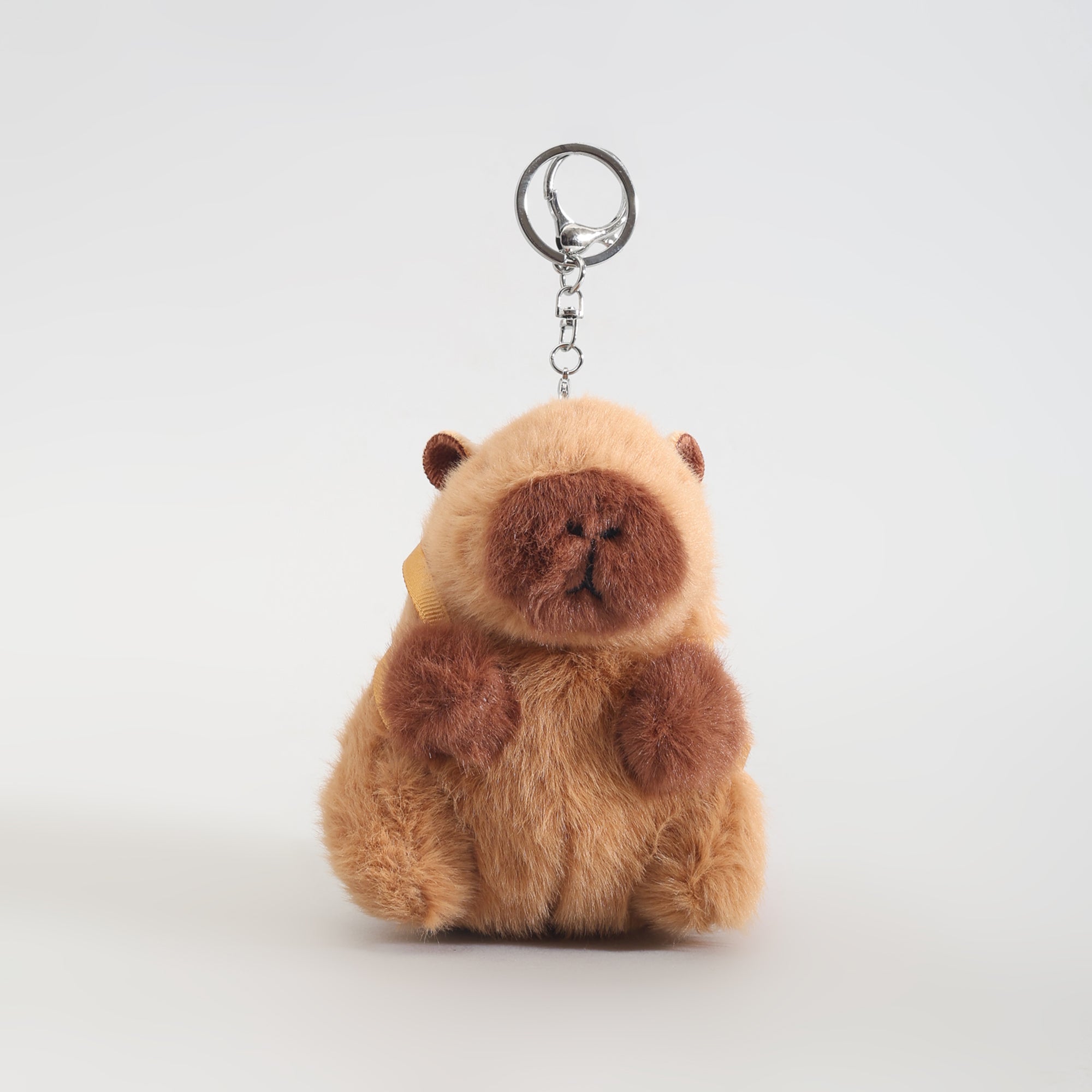 Mumuso Capybara Hamburger Backpack Plush Keychain