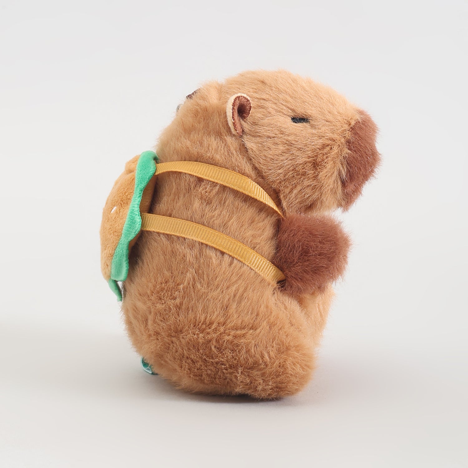 Mumuso Capybara Hamburger Backpack Plush Keychain