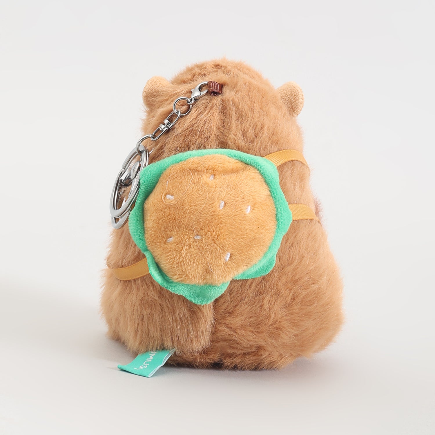 Mumuso Capybara Hamburger Backpack Plush Keychain
