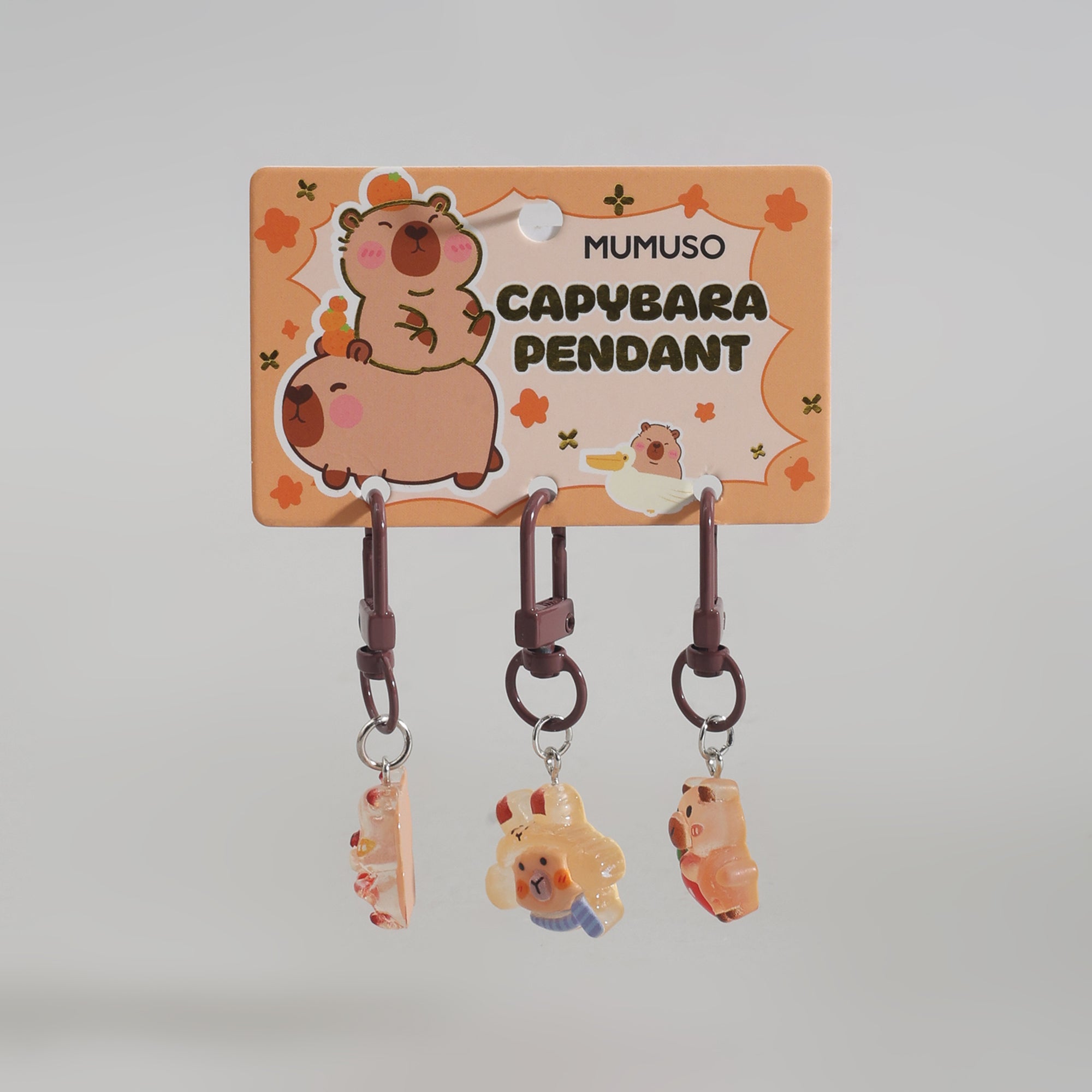 Mumsuo Capybara Bag Charms- Set of 3