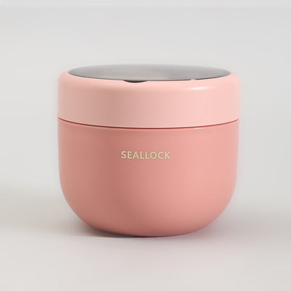 Insulated Mini Lunch Box with Cutlery &amp; Transparent Lid- Assorted Colour!