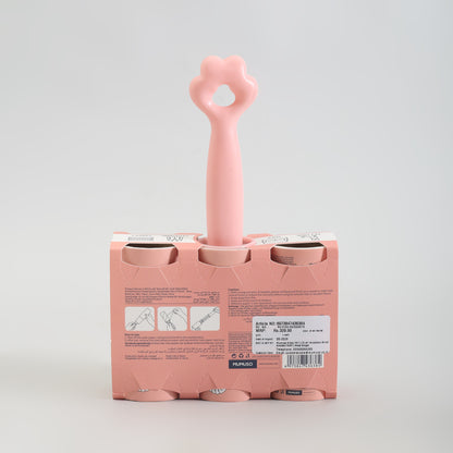 Cat Paw Pink Lint Roller Set with 3 Refills - 150 Sheets