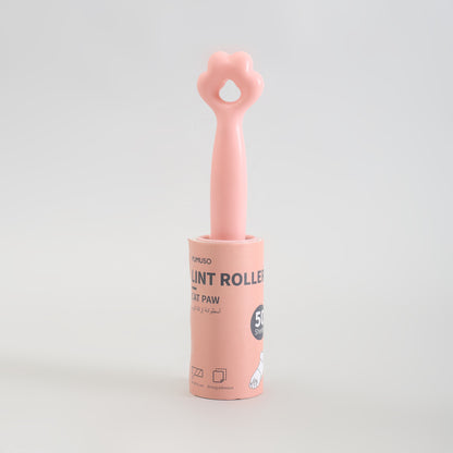 Cat Paw Pink Lint Roller Set with 3 Refills - 150 Sheets