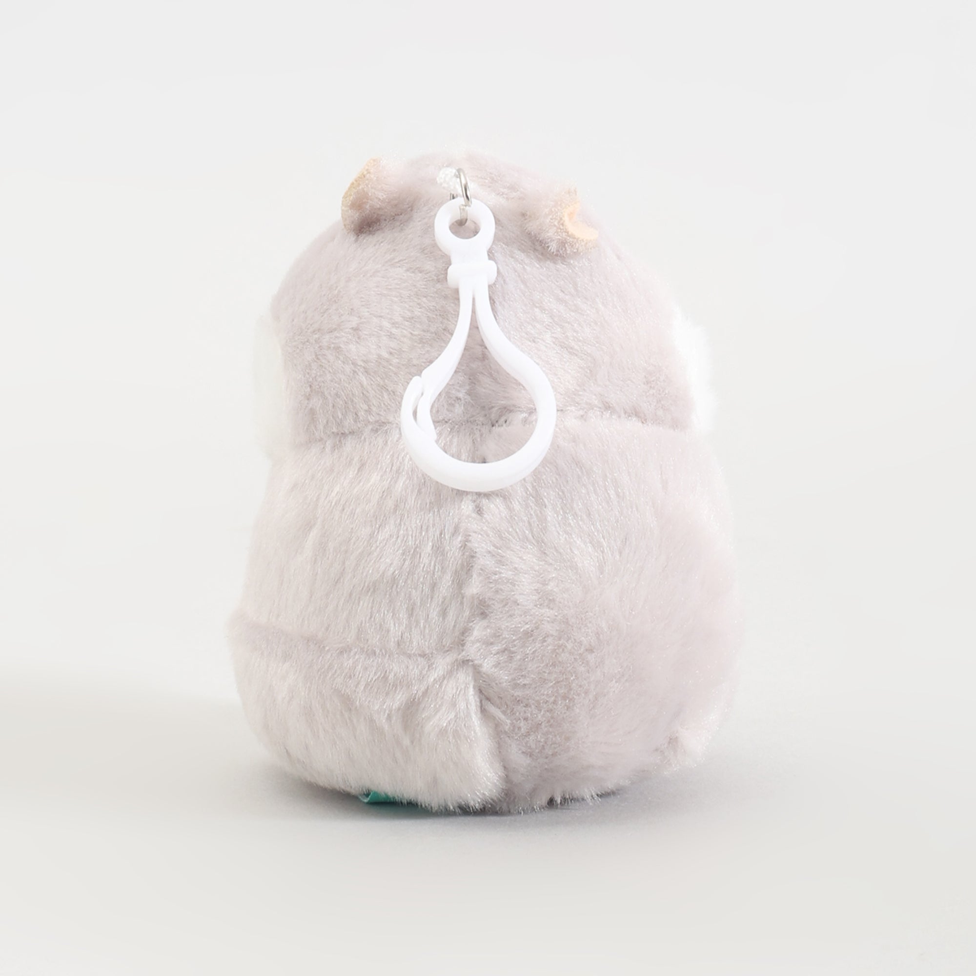 Grey Hamster Plush Keychain – Soft Kawaii Bag Charm