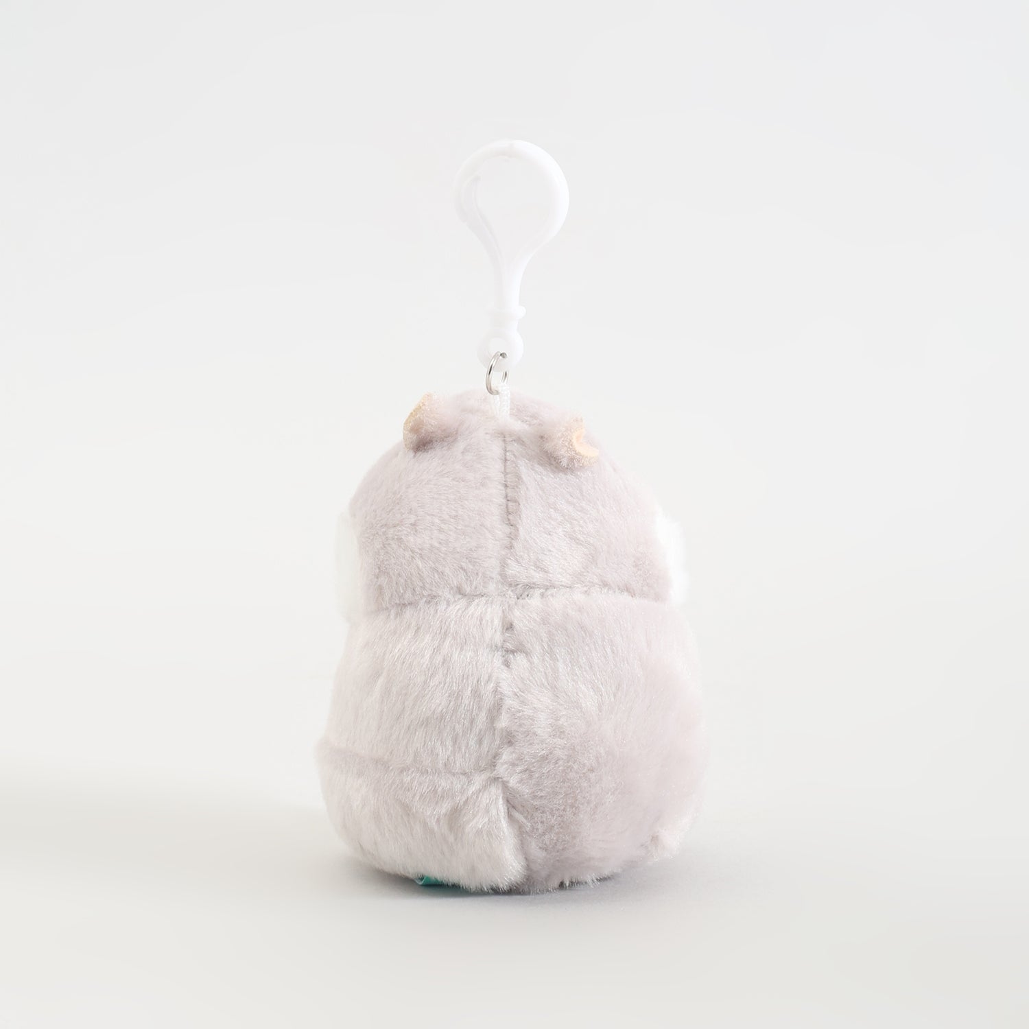 Grey Hamster Plush Keychain – Soft Kawaii Bag Charm