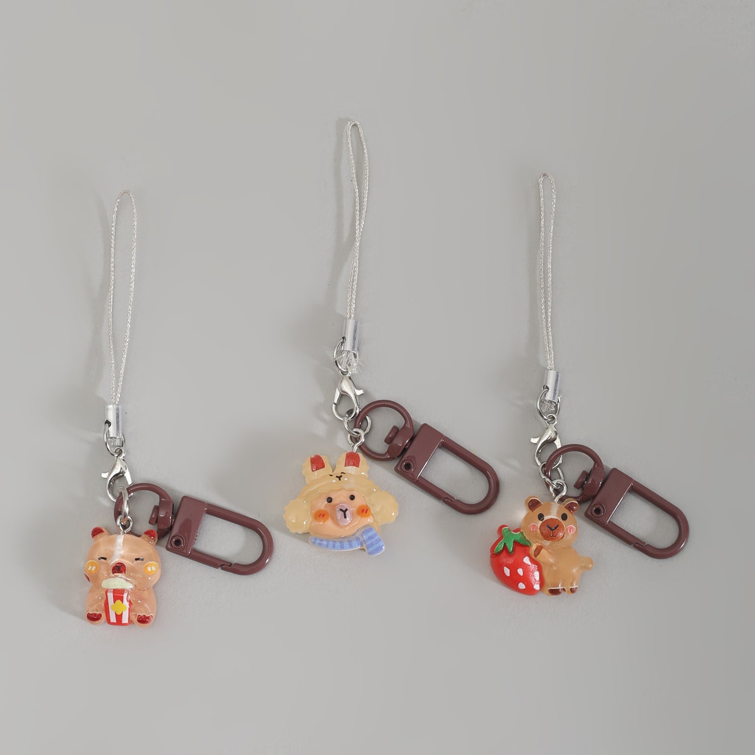 Mumsuo Capybara Bag Charms- Set of 3