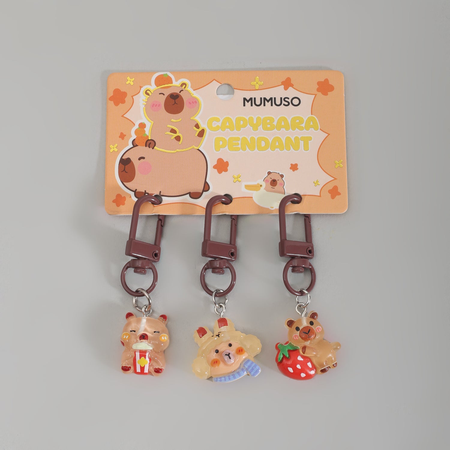 Mumsuo Capybara Bag Charms- Set of 3