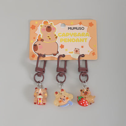 Mumsuo Capybara Bag Charms- Set of 3
