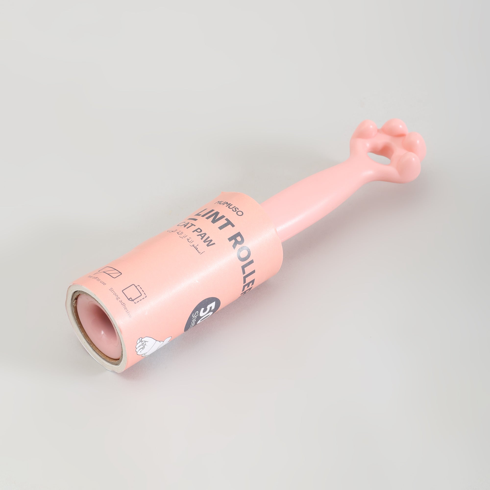 Cat Paw Pink Lint Roller Set with 3 Refills - 150 Sheets