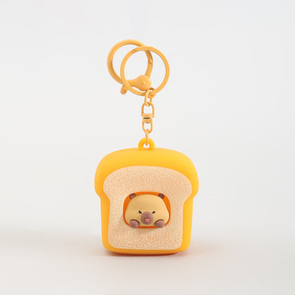 Bakery Series Keychain: Squeeze the Bread &amp; the Capybara Pops!: Assorted 4 Variants