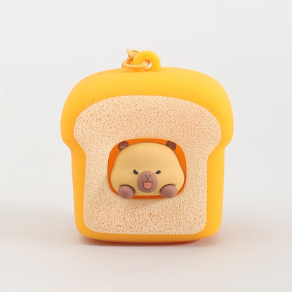 Bakery Series Keychain: Squeeze the Bread &amp; the Capybara Pops!: Assorted 4 Variants