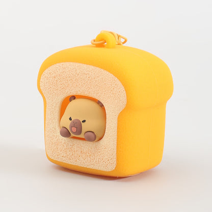 Bakery Series Keychain: Squeeze the Bread &amp; the Capybara Pops!: Assorted 4 Variants