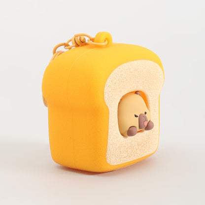 Bakery Series Keychain: Squeeze the Bread &amp; the Capybara Pops!: Assorted 4 Variants